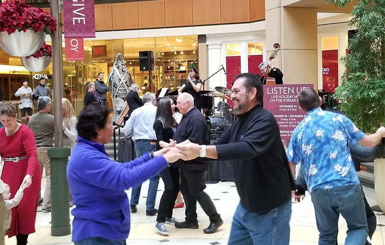 Cheryl performing at a concert at Pacific Place
